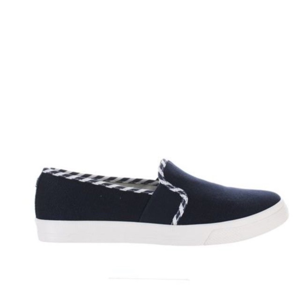 Ralph Lauren navy and white tennis/sneakers, slide ins
